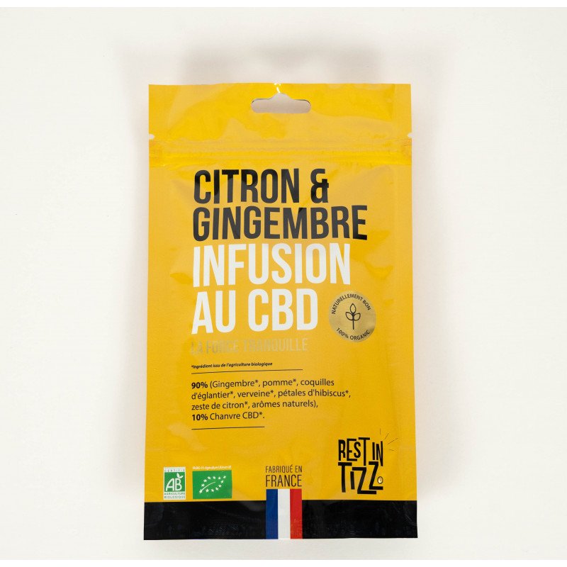Infusion CBD CITRON/GINGEMBRE Rest in Tizz 50g